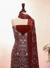 Royal Fashion Embroidered Chiffon Suits Unstitched 2 Piece - RF25EE ET2958